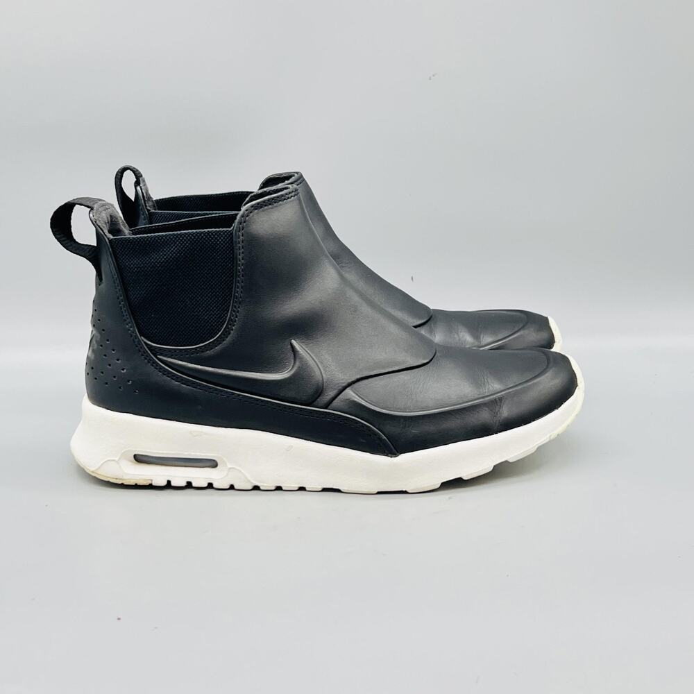 Nike Shoes Womens 8 Black Leather Air Max Thea Mid Sneakers Comfort Casual